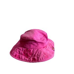 Sun Protection Zone Safari Hat OS Pink Hibiscus Floral UPF 50+ Kids